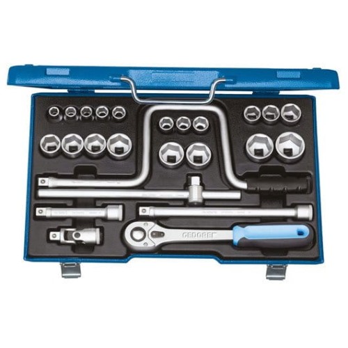 Zestaw kluczy nasadowych 1/2" 25 części 19 TMU-10 GEDORE