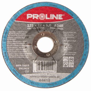 Tarcza do szlifowania metalu, T27, 125x6.0x22A24R PROLINE