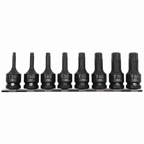 ZESTAW 8SZT BITONAS. UDAR. 1/2' TORX T30-T80 BOX PROLINE
