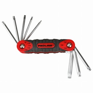 Klucze TORX T9-T40 ze skuwką kpl. 8 szt PROLINE