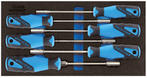 Zestaw kluczy nasadowych w 1/3 wkładki narzędziowej, 6-częściowy 1500 CT1-2133 GEDORE