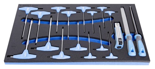 Zestaw 18 wkrętaków z uchwytem T we wkładce SOS - 964/34SOS UNIOR.jpg