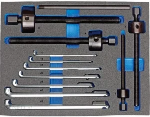 Zestaw ściągacza do łożysk kulkowych we wkładce piankowej, 37-częściowy 1101 CT- 1.29/3K GEDORE