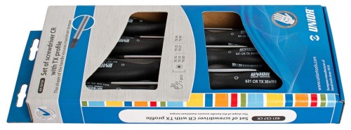 Zestaw wkrętaków CR o profilu TX 621CS7CR UNIOR