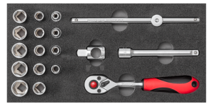 Zestaw nasadek 3/8" w module 2/6 CT R22150020 GEDORE RED