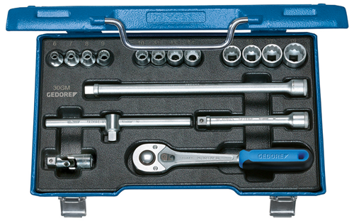 Zestaw kluczy nasadowych 3/8“ 6-19 mm 30 GMU-10 GEDORE