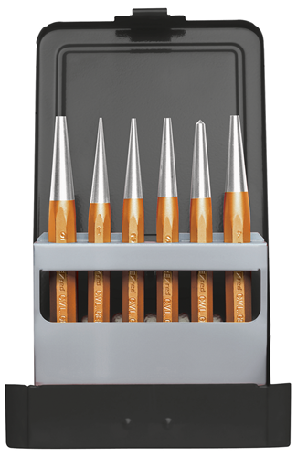 Zestaw wybijaków stożkowych i punktaków 6szt. R90100006 GEDORE RED