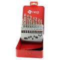 Zestaw wierteł krętych 1-13 x 0,5 mm HSS szlifowane DIN 338 25szt. BMM TOOLS