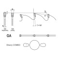 Piła LL CUT line GA10 216x30x3,2/2,2/72z GA10 (W) do cięcia tworzyw drewnopochodnych Globus schemat