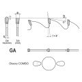 Piła HM LL CUT VH line 0300x30x3,2/2,2/96z GA COMBO do cięcia tworzyw drewnopochodnych schemat