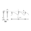 Piła HM ZAG3 SPECIAL 0160x20x2,2/1,6/48z GA do zagłębiarek schemat