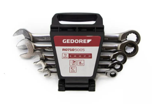 Zestaw kluczy płasko-oczkowych z grzechotką R0710XXXX GEDORE RED