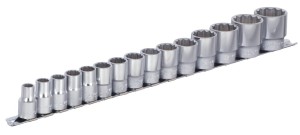 Zestaw nasadek 1/2" na wieszaku 15 szt. 190H12P15 UNIOR