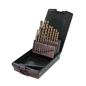 Zestaw wierteł krętych 1-10mm HSS-Co5 kobaltowe 19 szt. BMM TOOLS